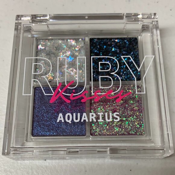 Ruby Kiss Glitter Gem Eye Shadow Palette #GGP02 Aquarius Eyeshadow Palette - Picture 11 of 11